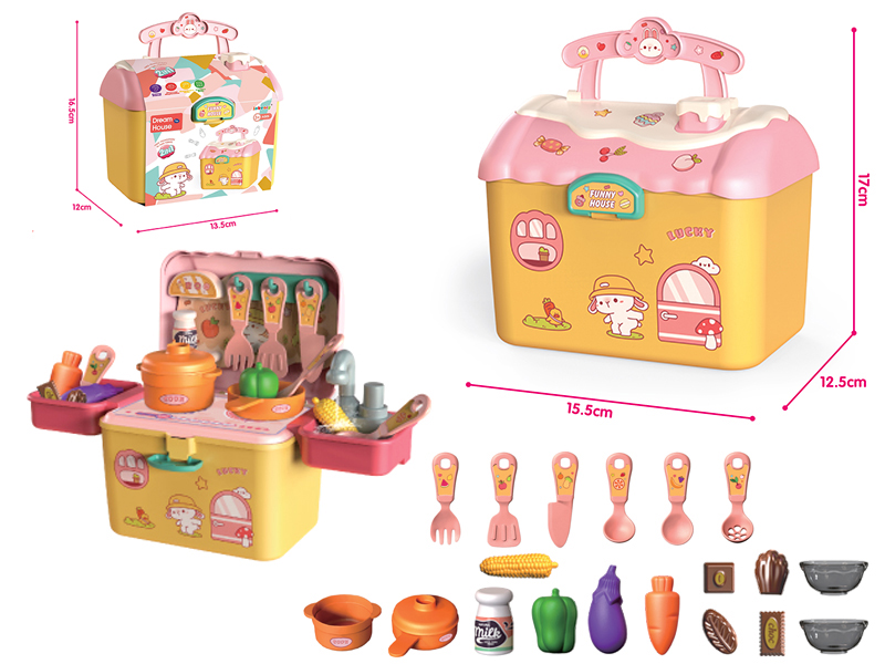 Yellow Kitchen Storage House With Water Function