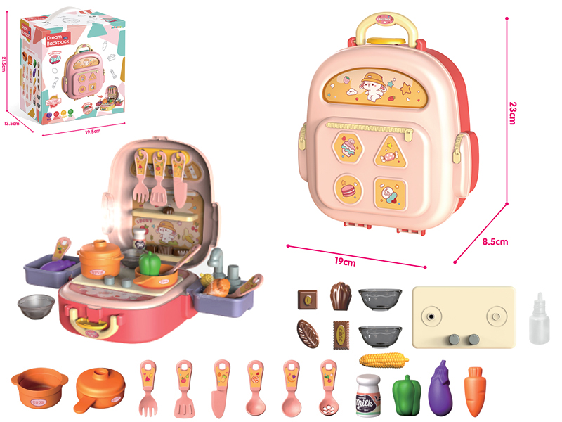 Pink Spray Kitchen Storage Small Backpack
