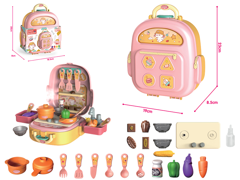 Yellow Spray Kitchen Storage Small Backpack