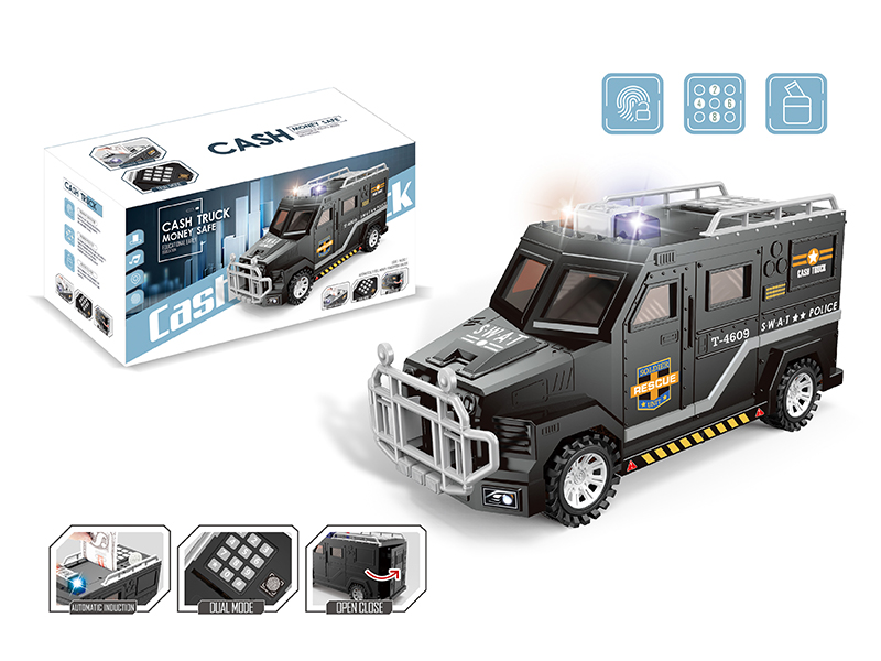 Police Truck Money Box