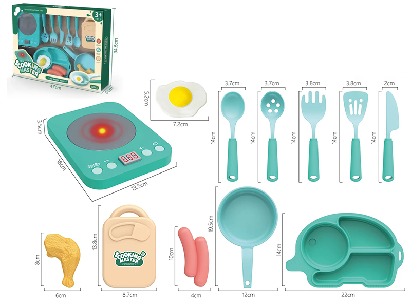 Cooking Set(B/O,Light)12pcs