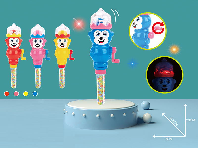 Hand Lighting Snow Monkey Candy Toys