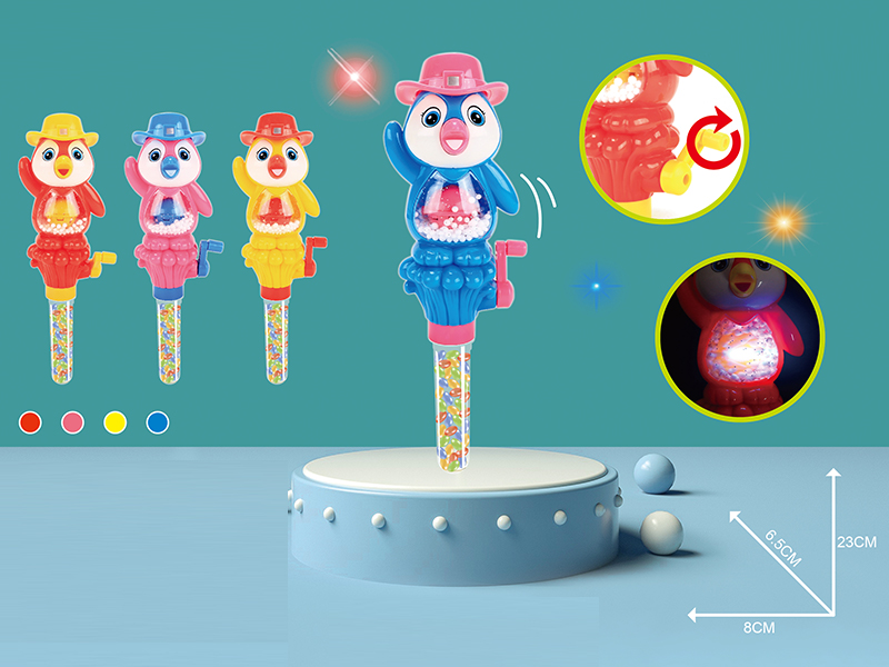 Hand Lighting Snow Penguin Candy Toys