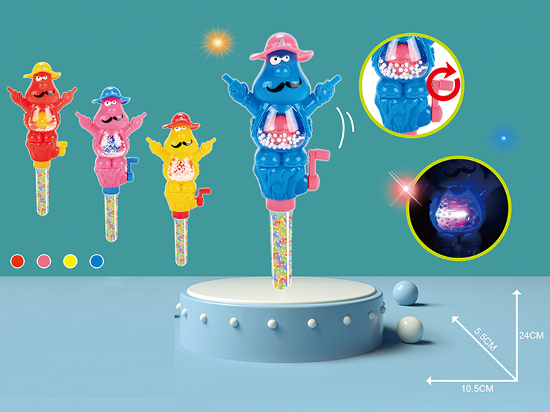 Hand Lighting Snowflake Cowboy Candy Toys