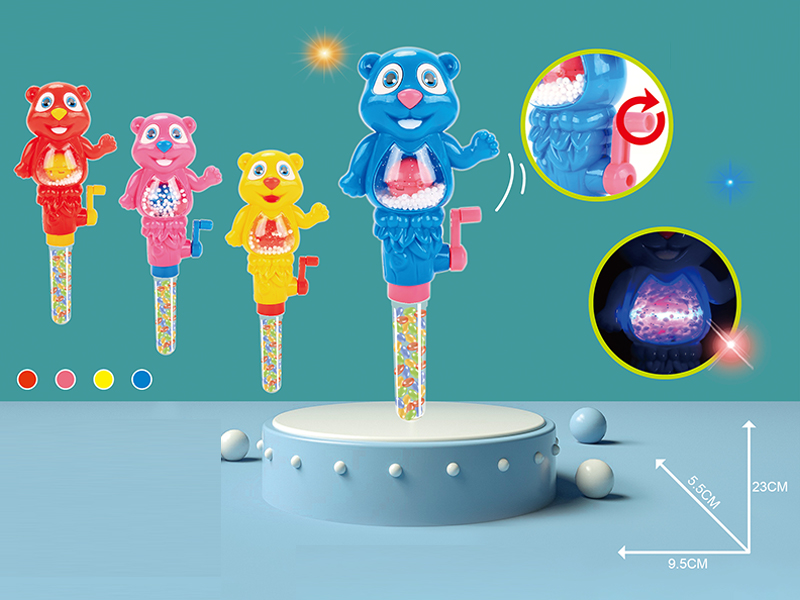Hand Lighting Snow Bear Candy Toys