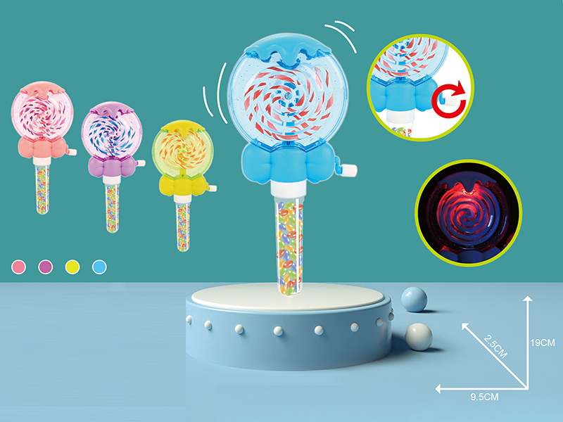 Colorful Rotating Light Lollipop Candy Toys