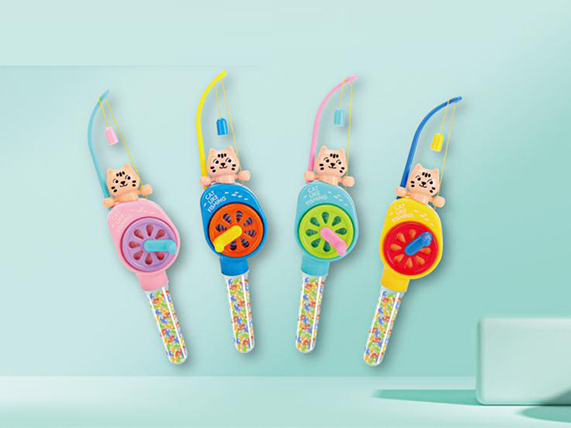 Kitten Fishing Rod Candy Toys