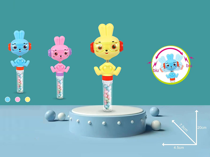 Cute Rabbit Whistling Candy Toys