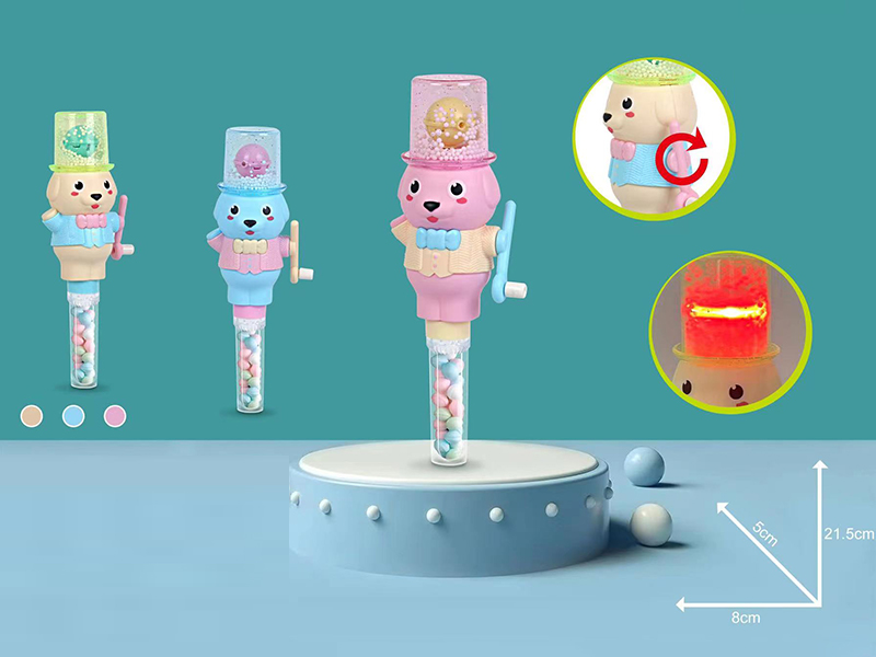 Hand Light Snowflake Puppy Candy Toy