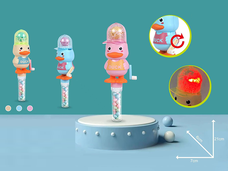 Hand Lamp Snowflake Duckling Candy Toy