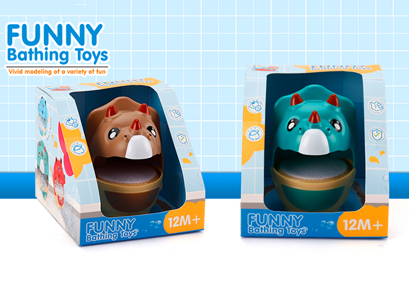 Bathing Toys Triceratops Bubble Machine