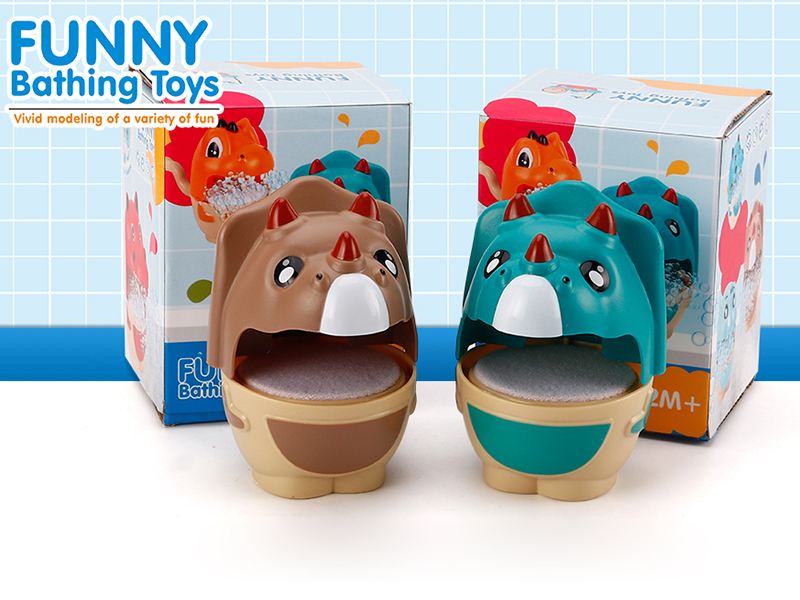 Bathing Toys Triceratops Bubble Machine