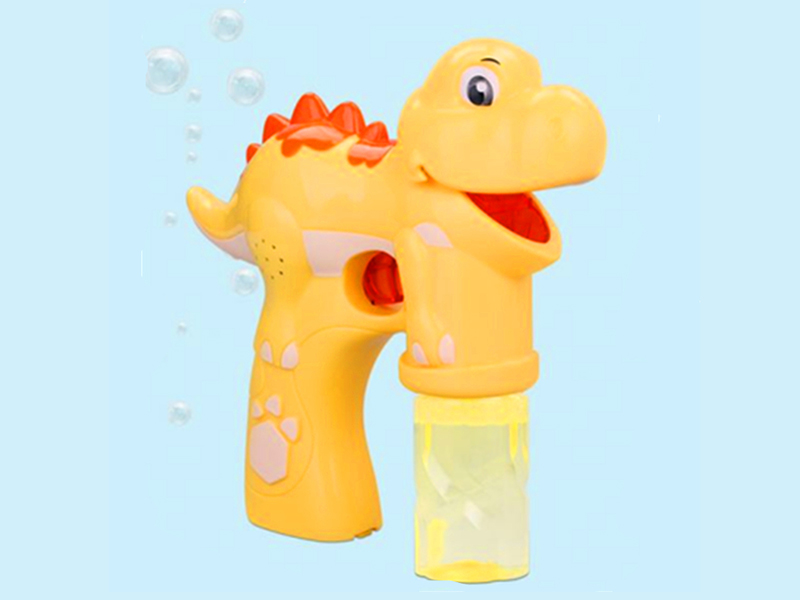 Yellow Dinosaur Bubble Gun