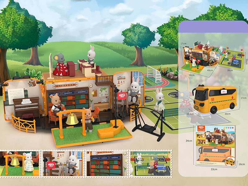 Bus Touring Car School Scenes