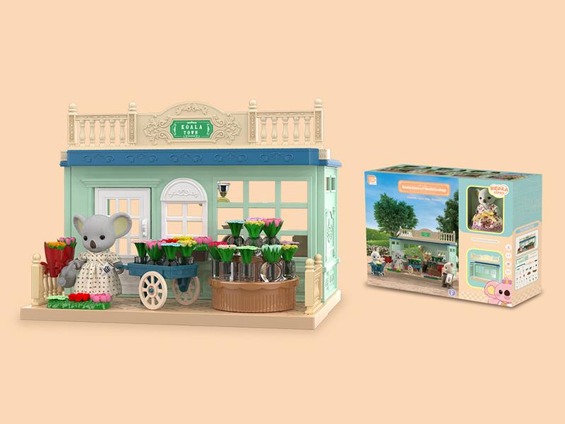 DIY Koala Town Of Florist's Shop(With Doll)