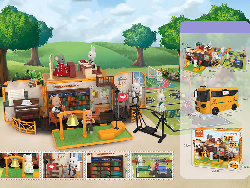 Bus Touring Car School Scenes