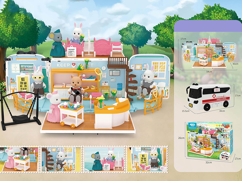 Bus Ambulance Hospital Scenes