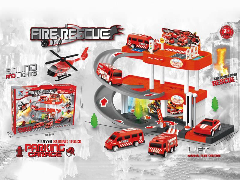 Fire Control  3-Layer Parcking Lot With Light And Music