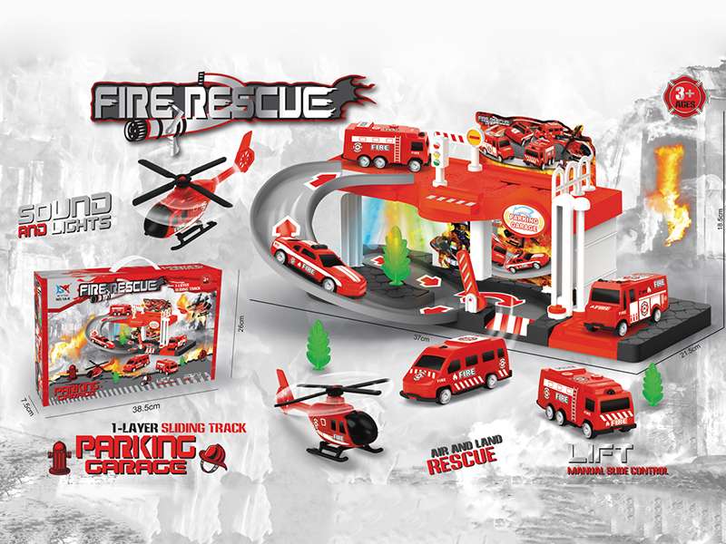 Fire Control  2-Layer Parcking Lot With Light And Music