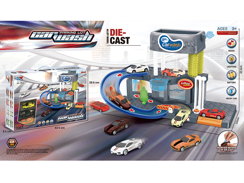 Alloy Car 2-Layer Car Wash With Light And Music
