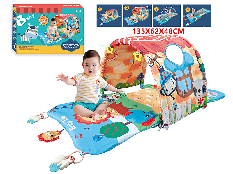 4 In 1 Multifunctional Tunnel Crawl Mat Fitness Blanket