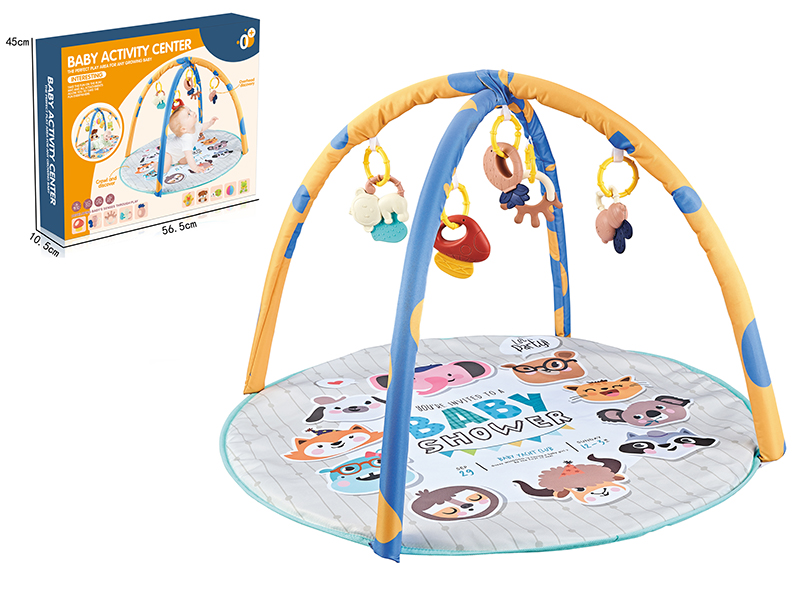 Baby Fitness Blanket With Plastic Baby Rattle