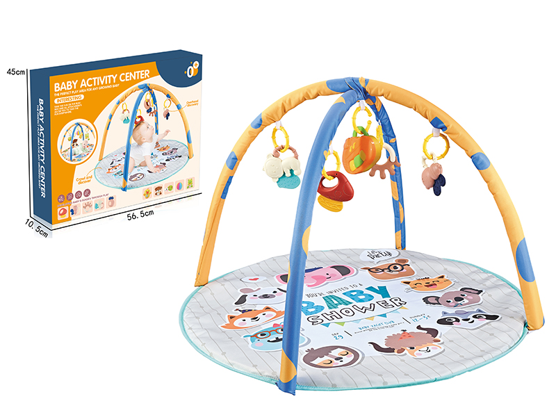 Baby Fitness Blanket With Plastic Baby Rattle And Music Box