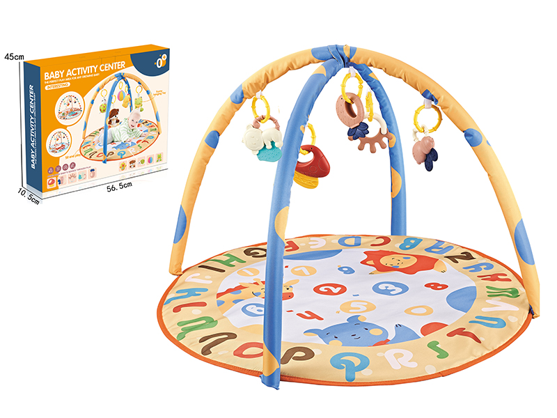 Baby Fitness Blanket With Plastic Baby Rattle