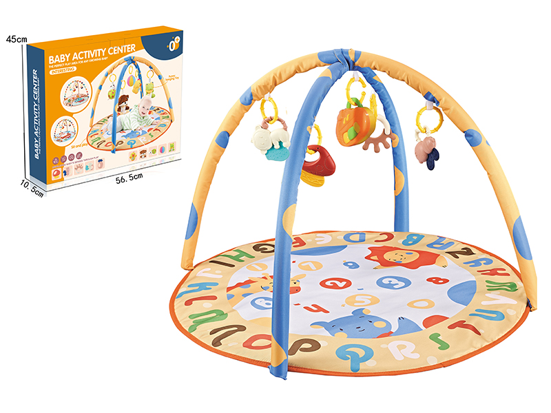 Baby Fitness Blanket With Plastic Baby Rattle And Music Box