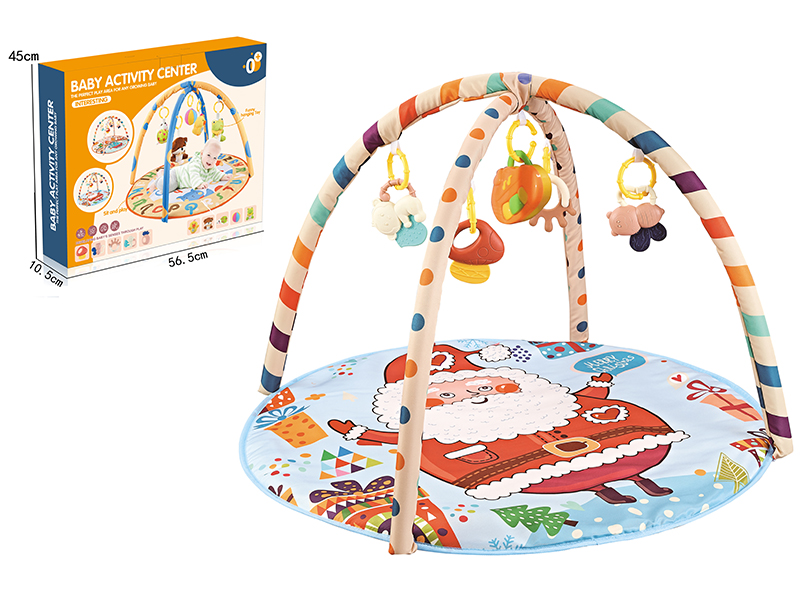 Baby Fitness Blanket With Plastic Baby Rattle And Music Box