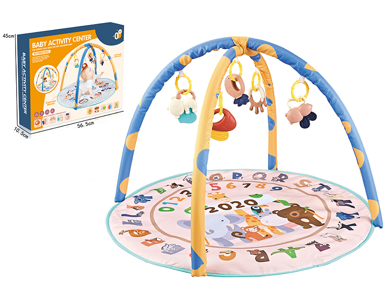 Baby Fitness Blanket With Plastic Baby Rattle