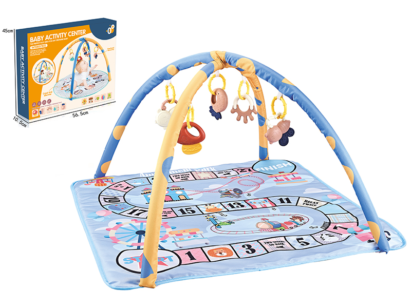 Baby Fitness Blanket With Plastic Baby Rattle