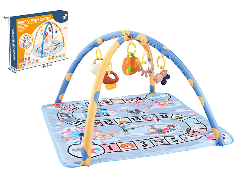 Baby Fitness Blanket With Plastic Baby Rattle And Music Box