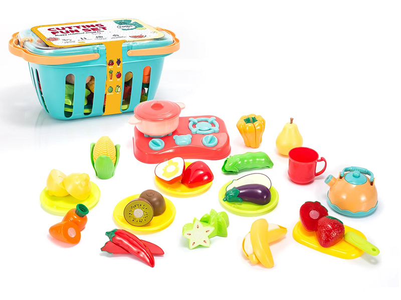 Cutting Fruits And Vegetable Set With Apron ,Hat 27PCS