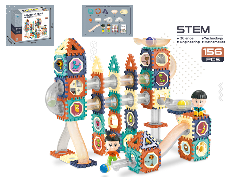 Slide Track Paradise Ball Track Blocks 165Pcs