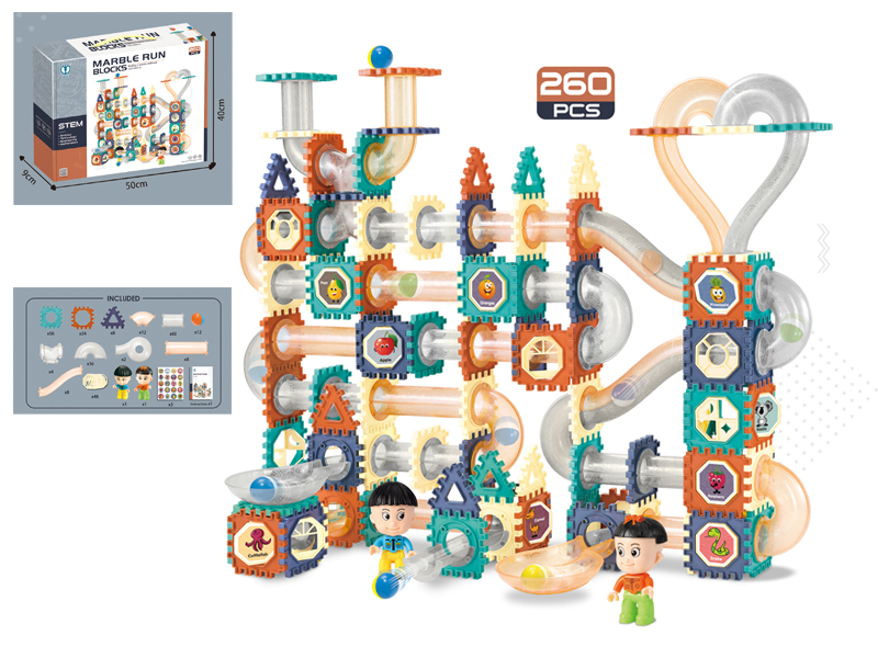 Slide Track Paradise Ball Track Blocks 260Pcs