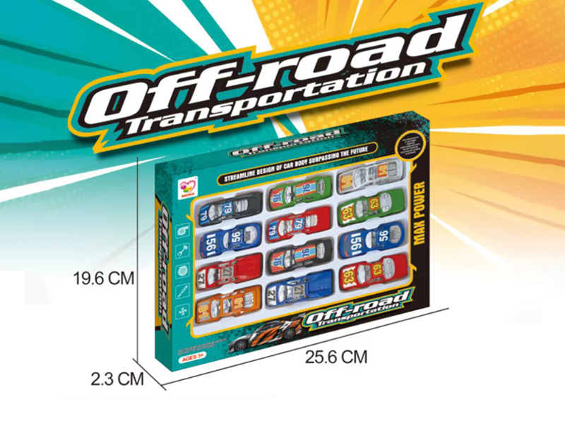 12 Slide Racing Cars