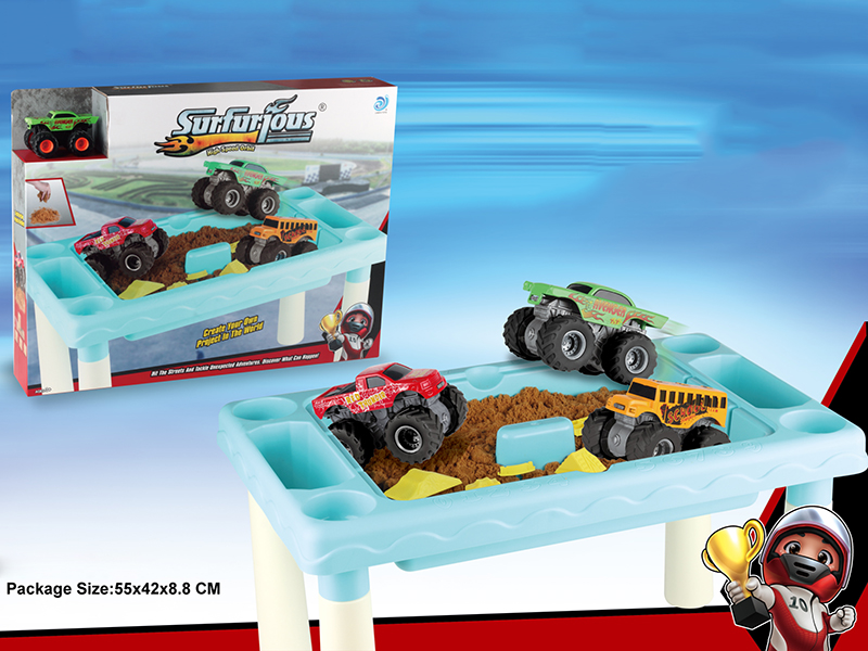 Table + Space Soil + 1 Alloy Car