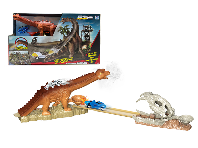Brachiosaurus With Spray Light Dinosaur IC Ejection Rail Car (With 1 Alloy Car)