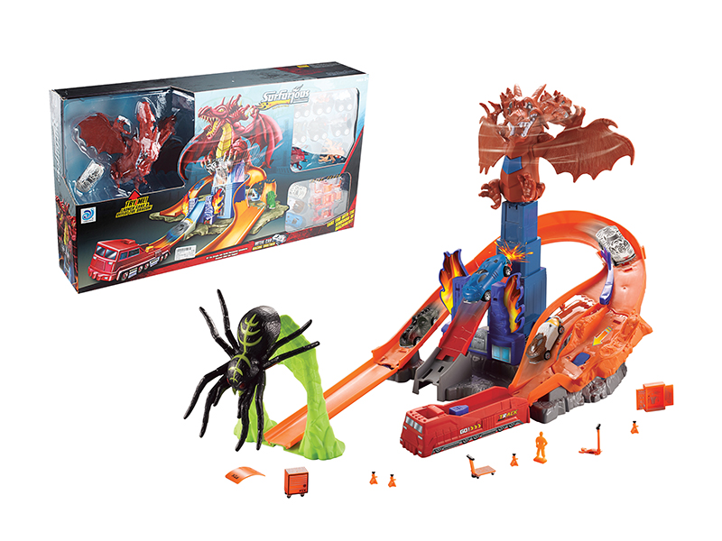 Dinosaur Rail Car(With 2 Alloy Cars)