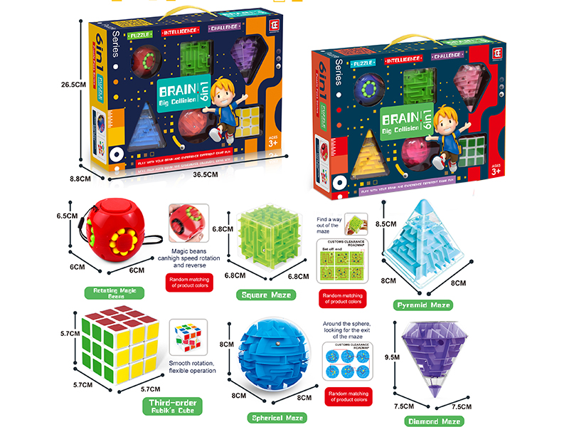 Maze Rubik's Cube Decompression Toys Set