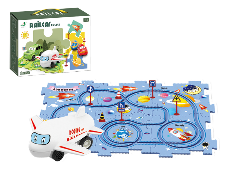 13PcsPcs Space Puzzle Rail Car