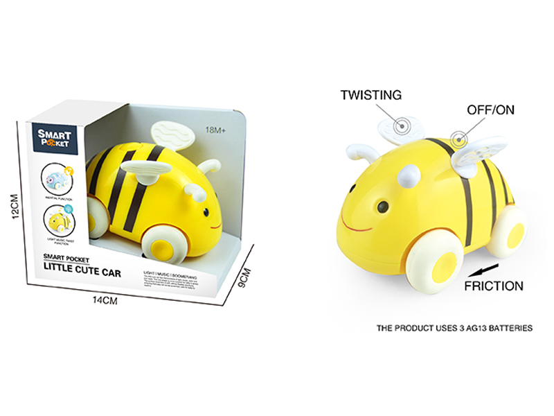 Bee Cartoon Inertia Little Cute Car