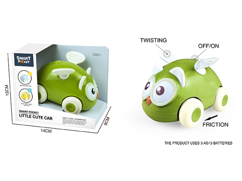 Owl Cartoon Inertia Cute Car