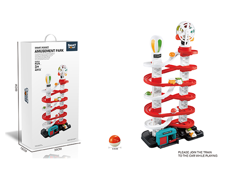 Fun Amusement Park Roller Coaster