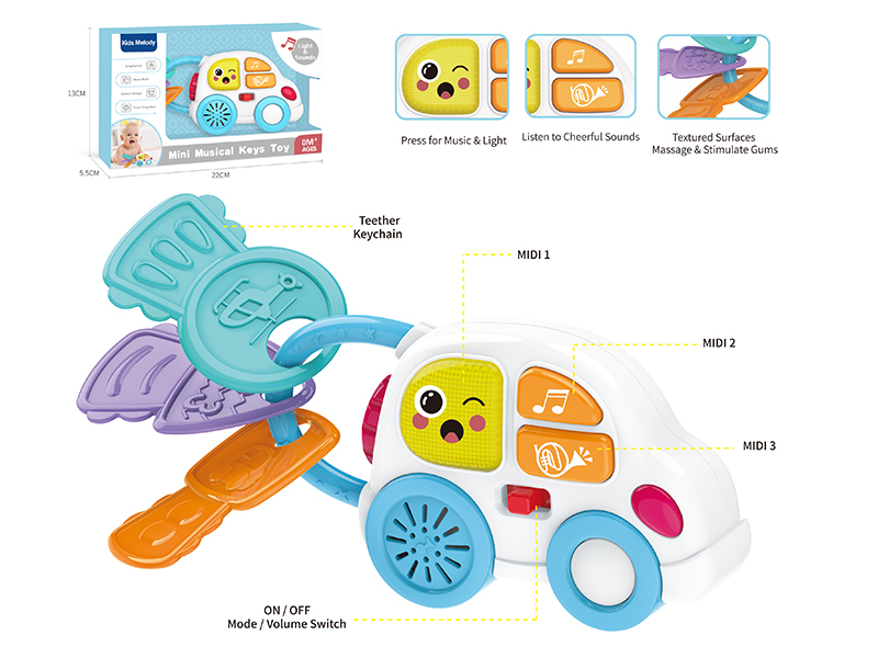 Intelligent Mini Musical Keys Toy(Light & Music)