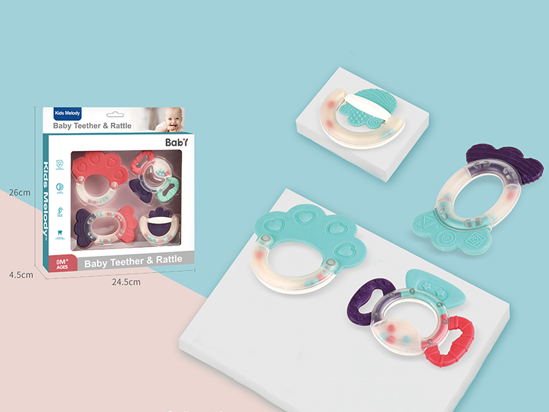 Baby Teether & Rattle(4PCS)
