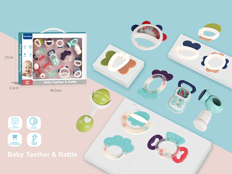 Baby Teether & Rattle(12PCS)