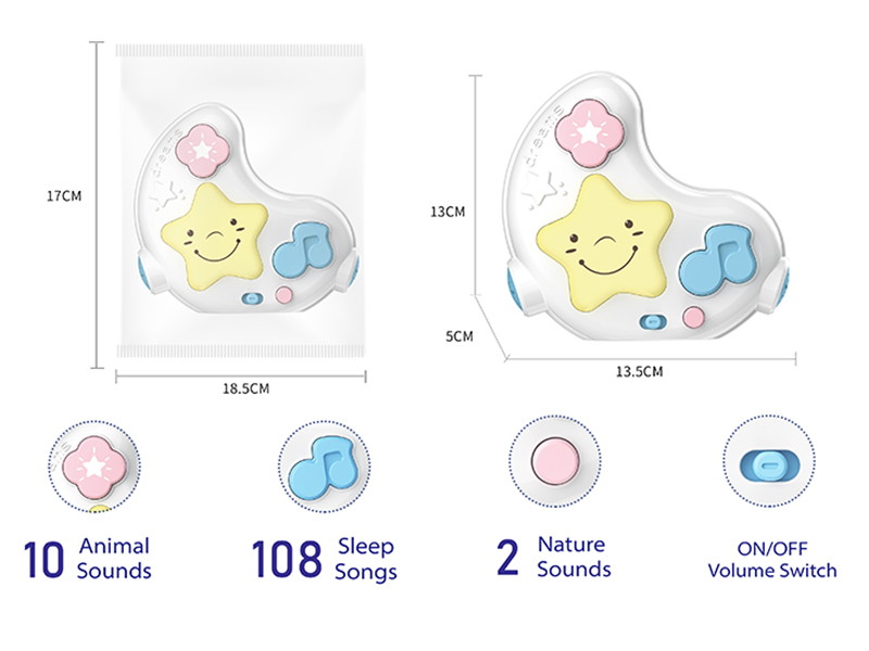 Remote Control Moon Projection Night Light(Light & Music)