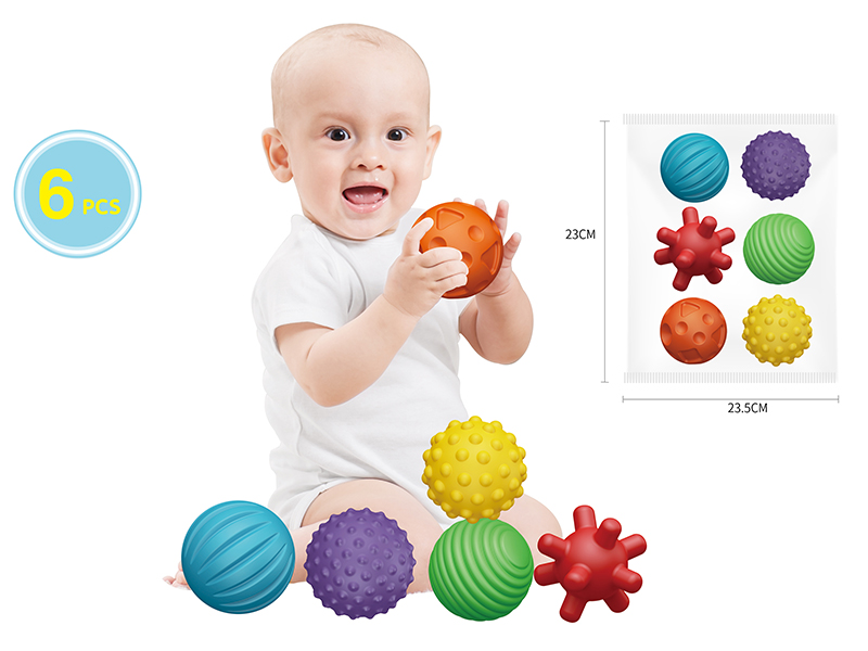 Baby Textured Perception Touch Balls 6pcs